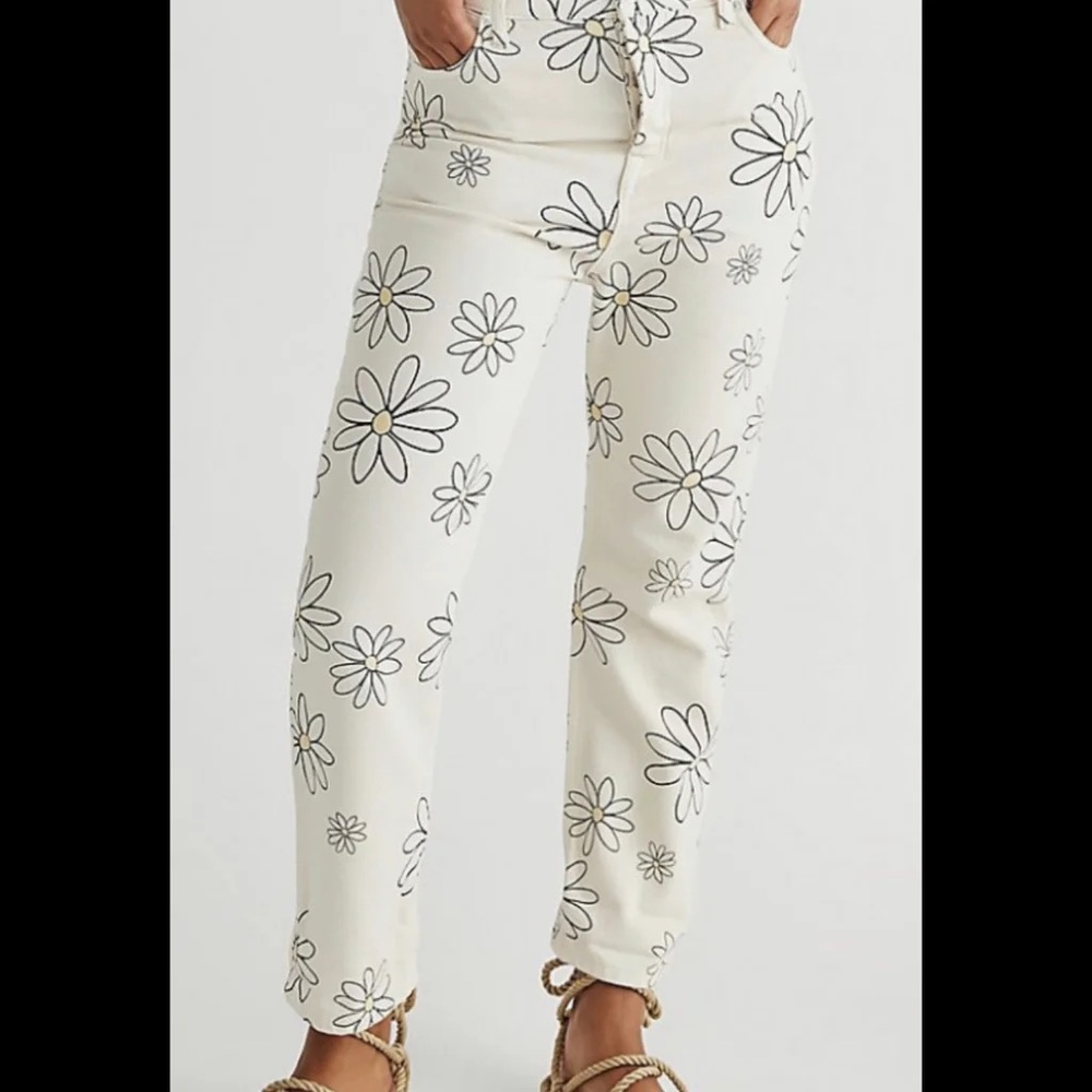 We the Free daisy jeans
